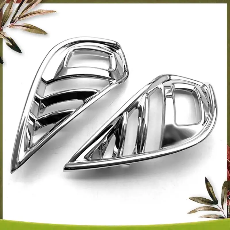 

A83R-For Toyota Highlander 2020 2021 ABS Chrome Front Fog Light Lamp Cover Trim Foglight Bezel Decoration Frame