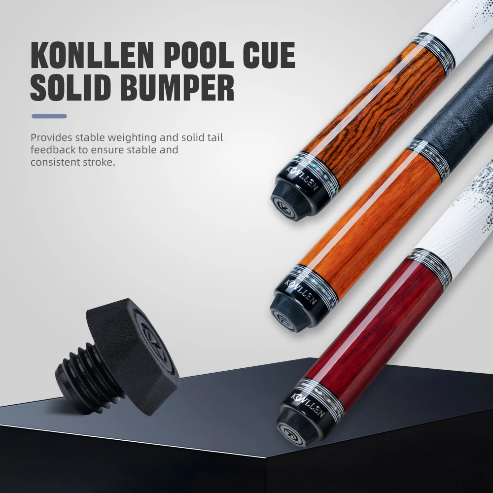 Оригинальный бампер для бильярдного кия Konllen имеет полый и прочный, подходит для бильярдных киев Konllen.