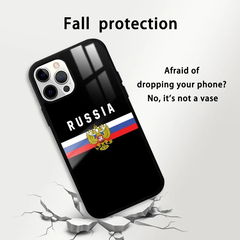 Sensation de la Russie Coque de téléphone à motif pour iPhone, coque rigide, iPhone 16, 15, 14, 13, 12, 11 Pro, XS Max, Mini Plus