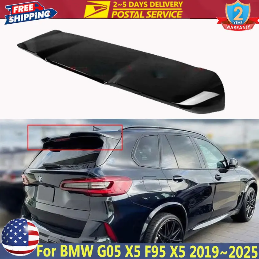 

MP Стиль Автомобильные спойлеры для BMW G05 X5 F95 X5M 2019 ~ 2025 Глянцевый черный расширенный спойлер на крышу Крышка заднего спойлера Багажник Крыло багажника
