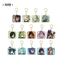 Sunsyea Genshin Impact Official Merch miHoYo Original Authentic Q Version Acrylic Keychain Sumeru Series Nahida Nilou