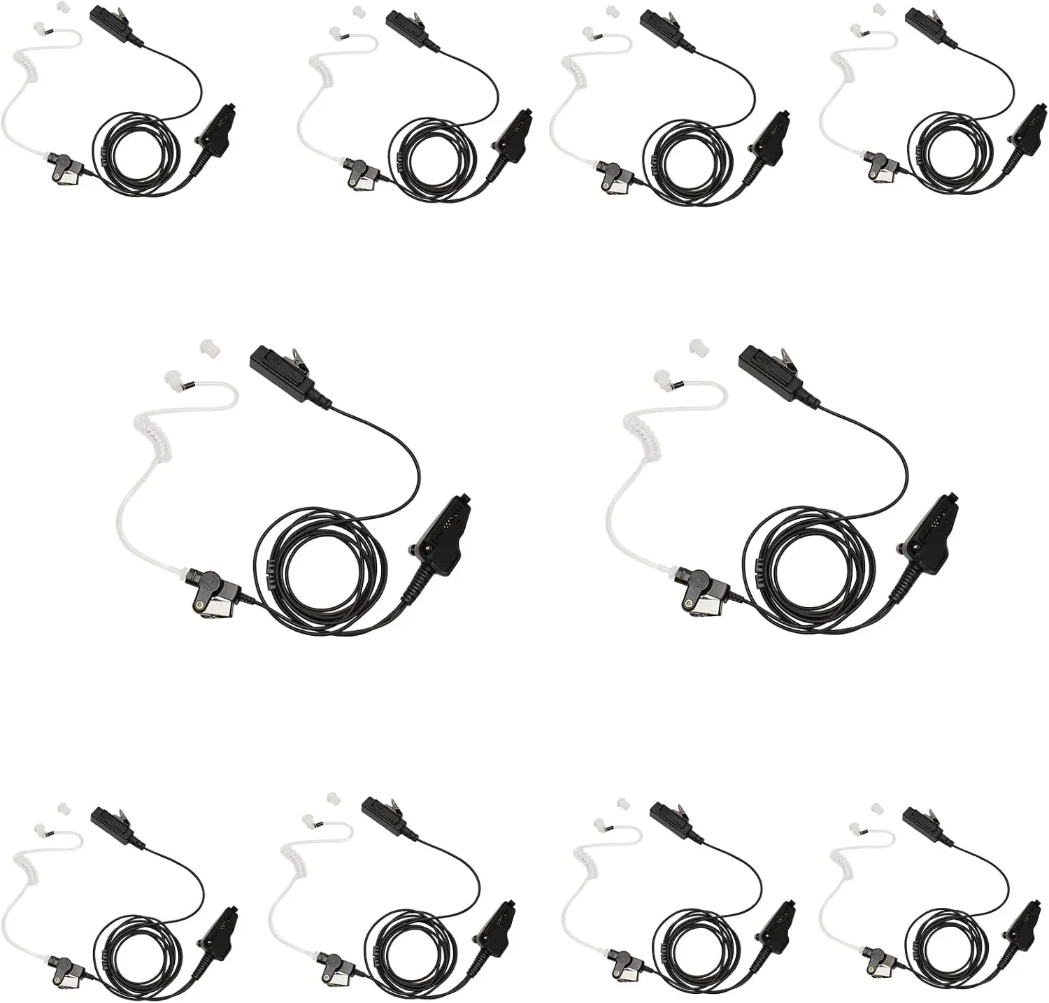 Earpiece Headset with MIC PTT Compatible with Kenwood NX-200 NX-300 NX-210 NX-3300 TK-3180 NX5200 TK-5300 NX-5400 K2 TK-280 TK29
