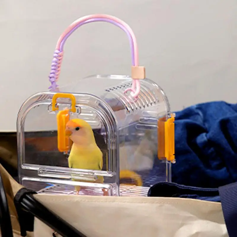 

Parakeet Bird Cage Parakeet Nest With Easy-Clean Pull Out Tray Foldable Bird Supplies Nesting With Breathable Spacious Interior