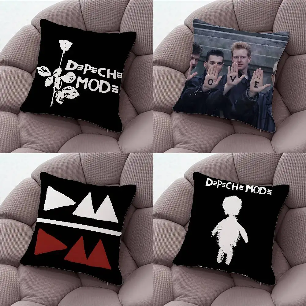 

D-Depeche Mode Band Pillow Case Plush Fabric Soft Pillowcase Double Sided Print Cushion Cover Household Gifts