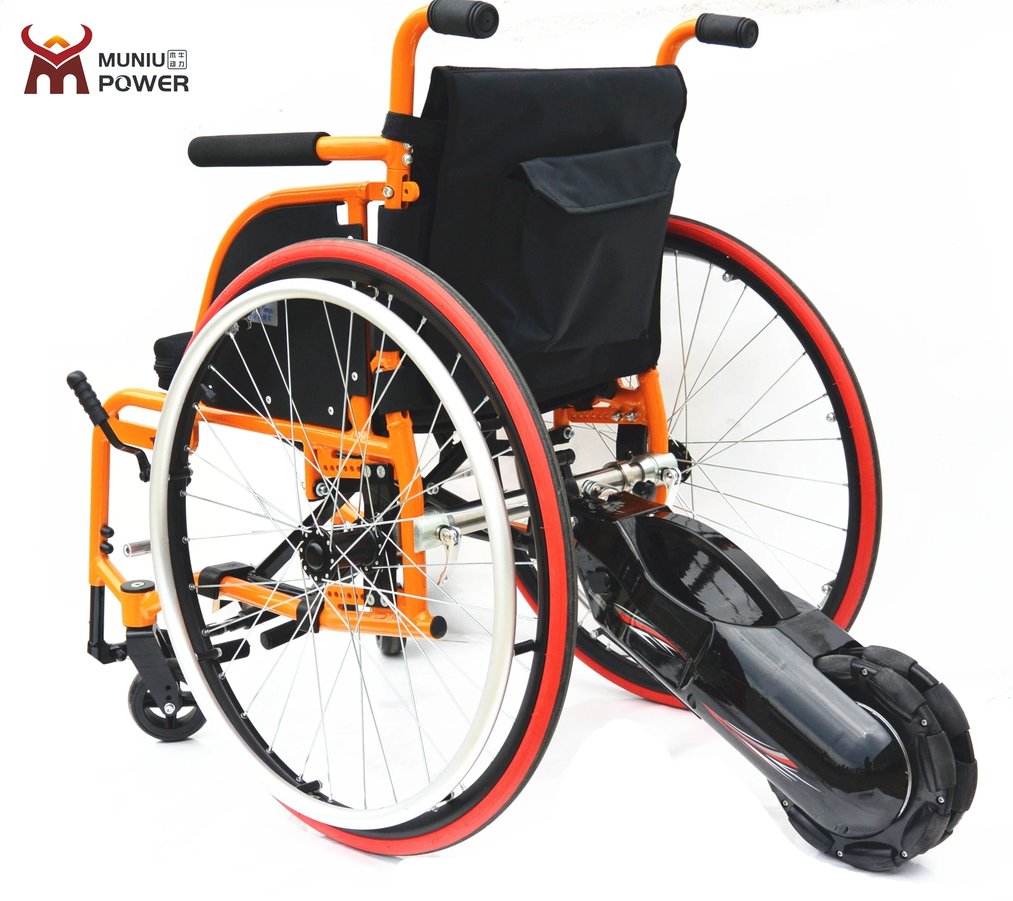 Convert Manual Wheelchair to Electric Kit Smart Drive Wheelchair Attachment Rear Power Assist Conversion Kit Motor Wheel
