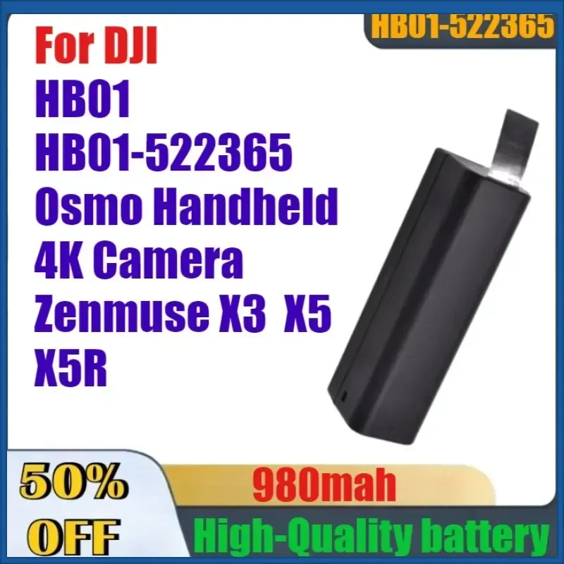 980mAh High-Quality Digital Battery for DJI HB01 HB01-522365 Osmo Handheld 4K Camera Zenmuse X3 X5 X5R HB01 HB01-522365