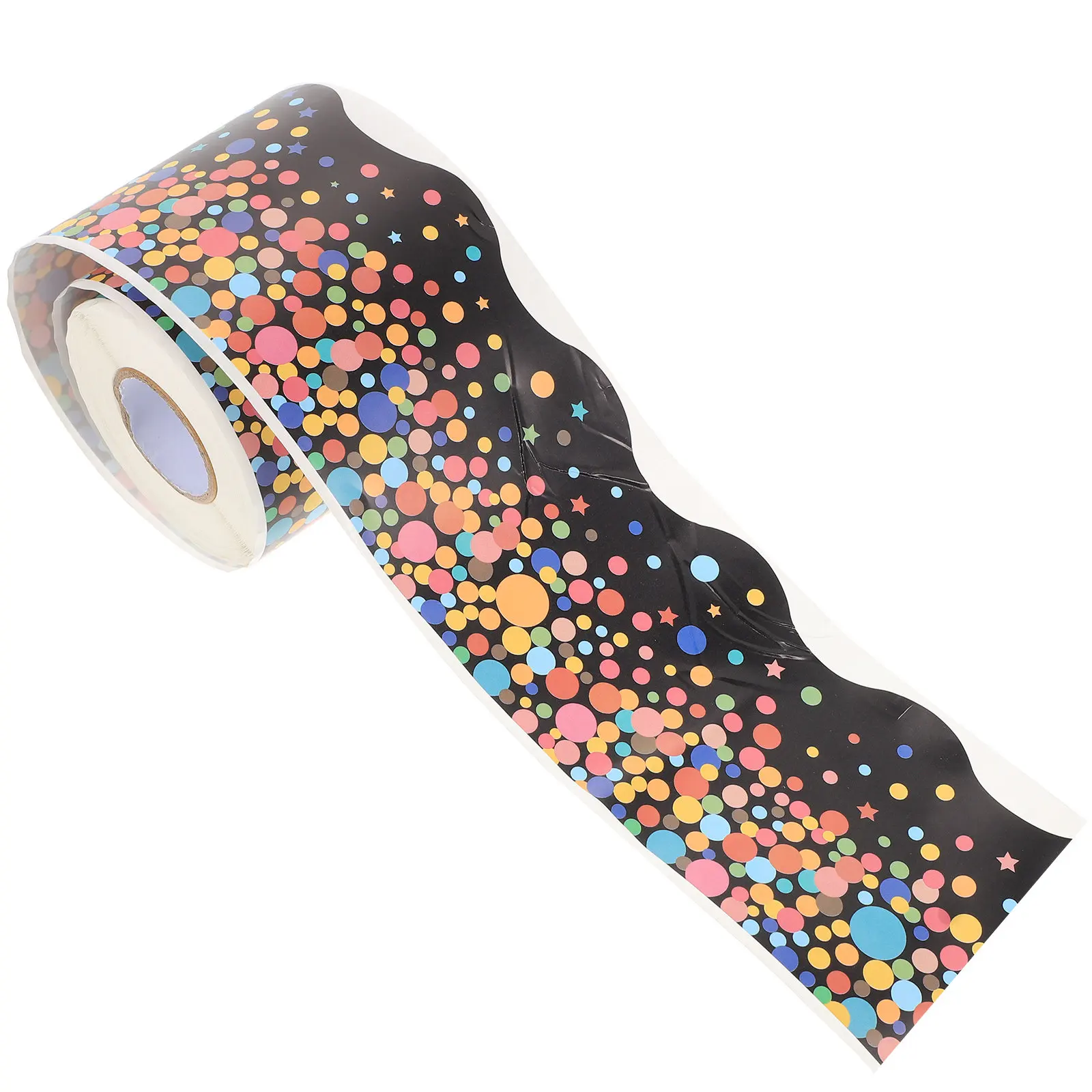 Decorative Bulletin Board Border Stickers Roll for Classroom Wall Decors Blackboard Border Decals Self-Adhesive Removable
