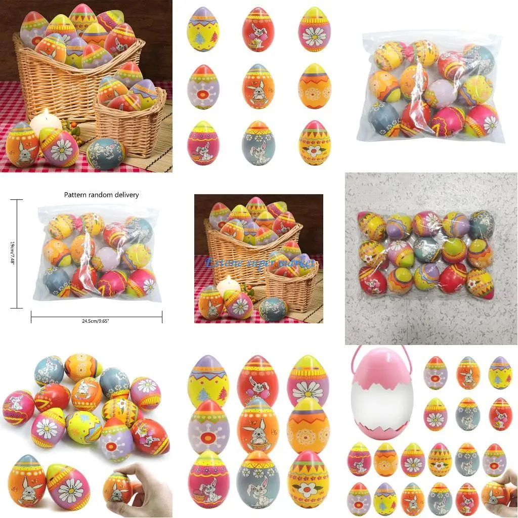 

090B Children Funny Pinch Easter Eggs Gift Toy Set for 6-8 Year Old Kids Relieve Stress Improve Intelligence Supplies