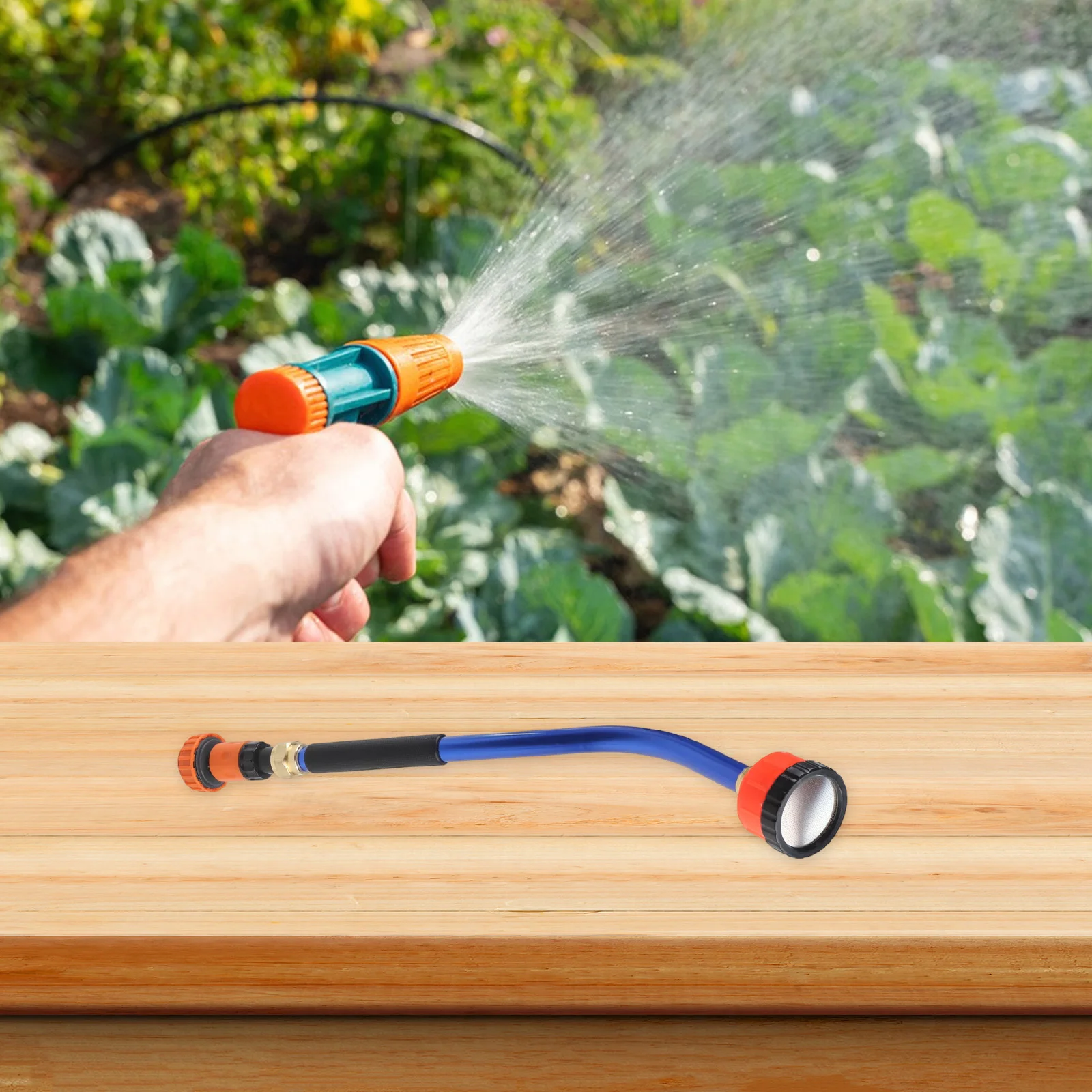 

Высококачественная лейка из нержавеющей стали с пластиковым насадом на 1000 отверстий, идеально подходит для деликатного полива.