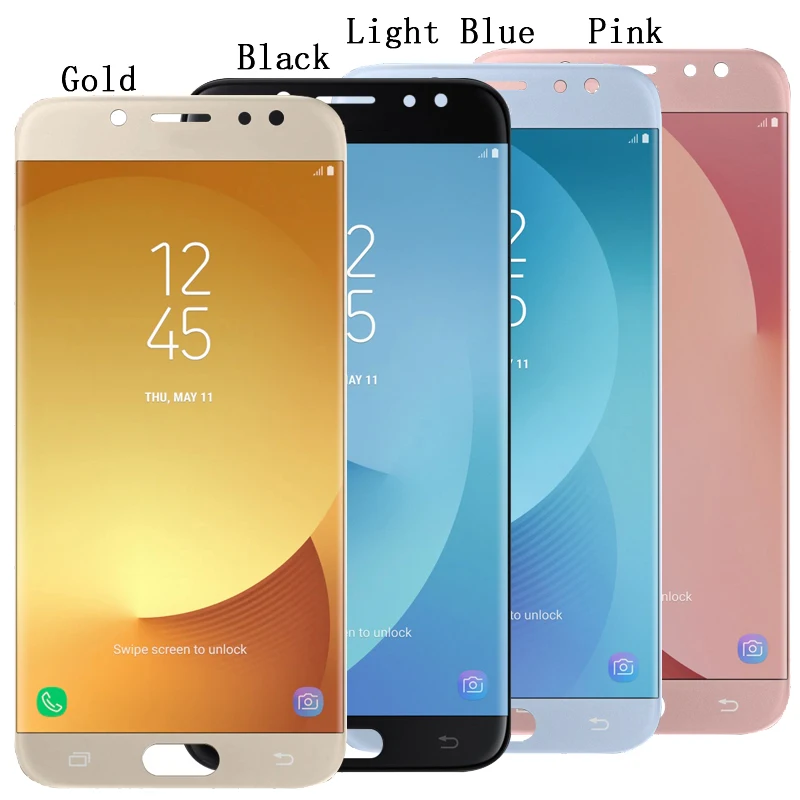 Pantalla LCD OLED para Samsung Galaxy J7 Pro 2017, J730, J730F, J730GM, J730G, montaje de digitalizador con pantalla táctil, reemplazo