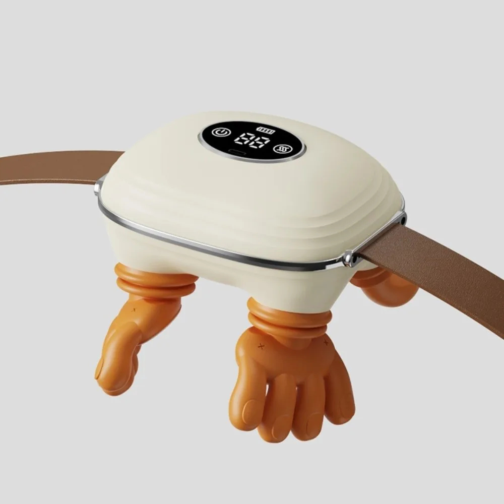 Bionic Hand Electric Neck Massager Heating Compress Rechargeable Shoulder Massager Wireless 4D Kneading Massage Pillow