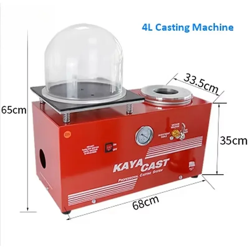 Jewelry Making Equipment Jewelry Tool Recycling hine 4 L Gold Silver Copper Vacuum Casting hine
