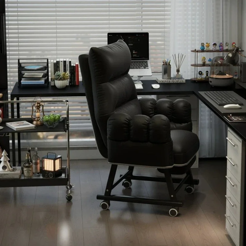 Comfortable Black Office Chair Nordic Upgrade Designer Relaxing Computer Chair Adjustable Sillas Gaming Office Furniture