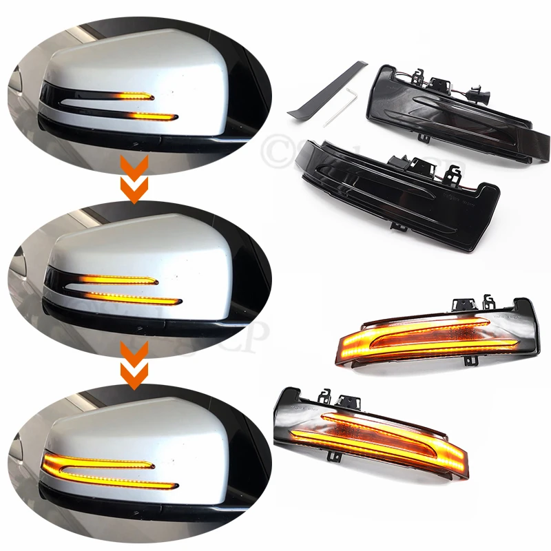 

High-quality dynamic LED rearview mirror indicator streamer turn signal For Mercedes Benz GLK Class X204 2009 2010 2011 - 2015