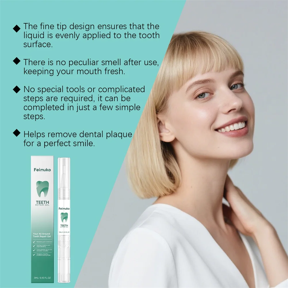 Professional Oral Repair Pen Gums Repair Gel for Sensitive Teeth Deep Clean Tooth Stains Whitening Essence Pen Toothpaste