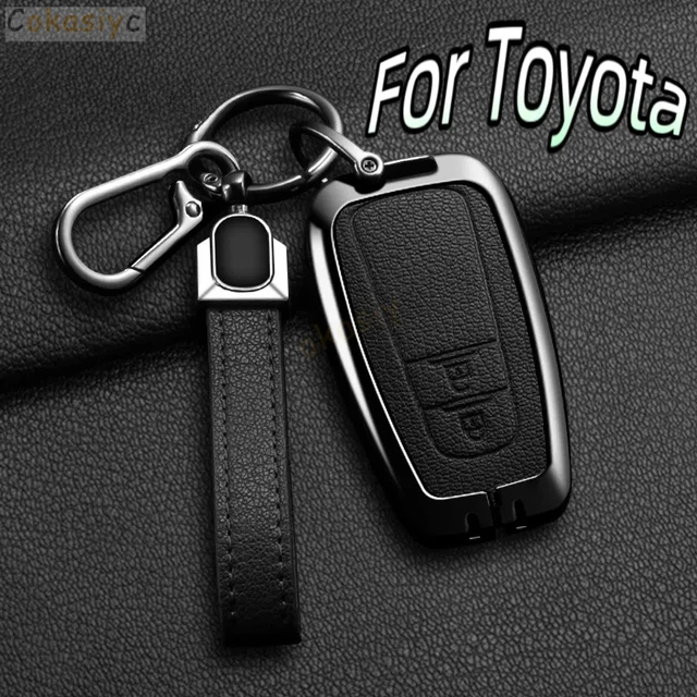 Pokrowiec na kluczyk samochodowy ze stopu cynku do Toyota CHR Prado 2017 2018 Prius Camry Corolla RAV4 2020 2022 2023 2024 Akcesoria samochodowe