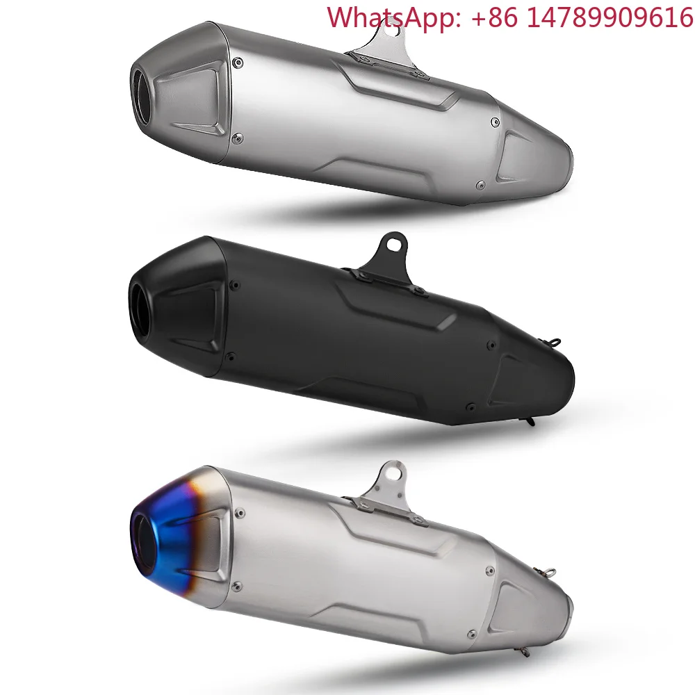 High-Performance Universal Motorcycle Exhaust, 51mm Inlet Carbon Fiber Muffler With DB Killer For Sport Bike, Scooter, ADV, And