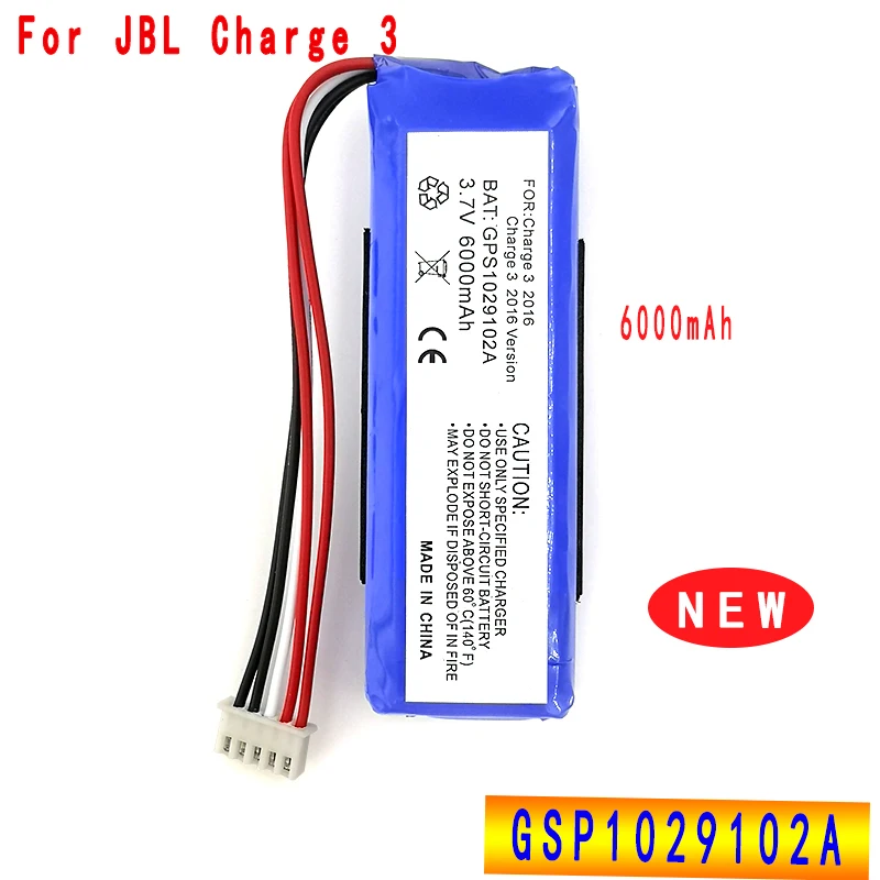 

New GSP1029102A 6000mAh Battery For JBL Charge 3 Latest Production High Quality With Tracking Number