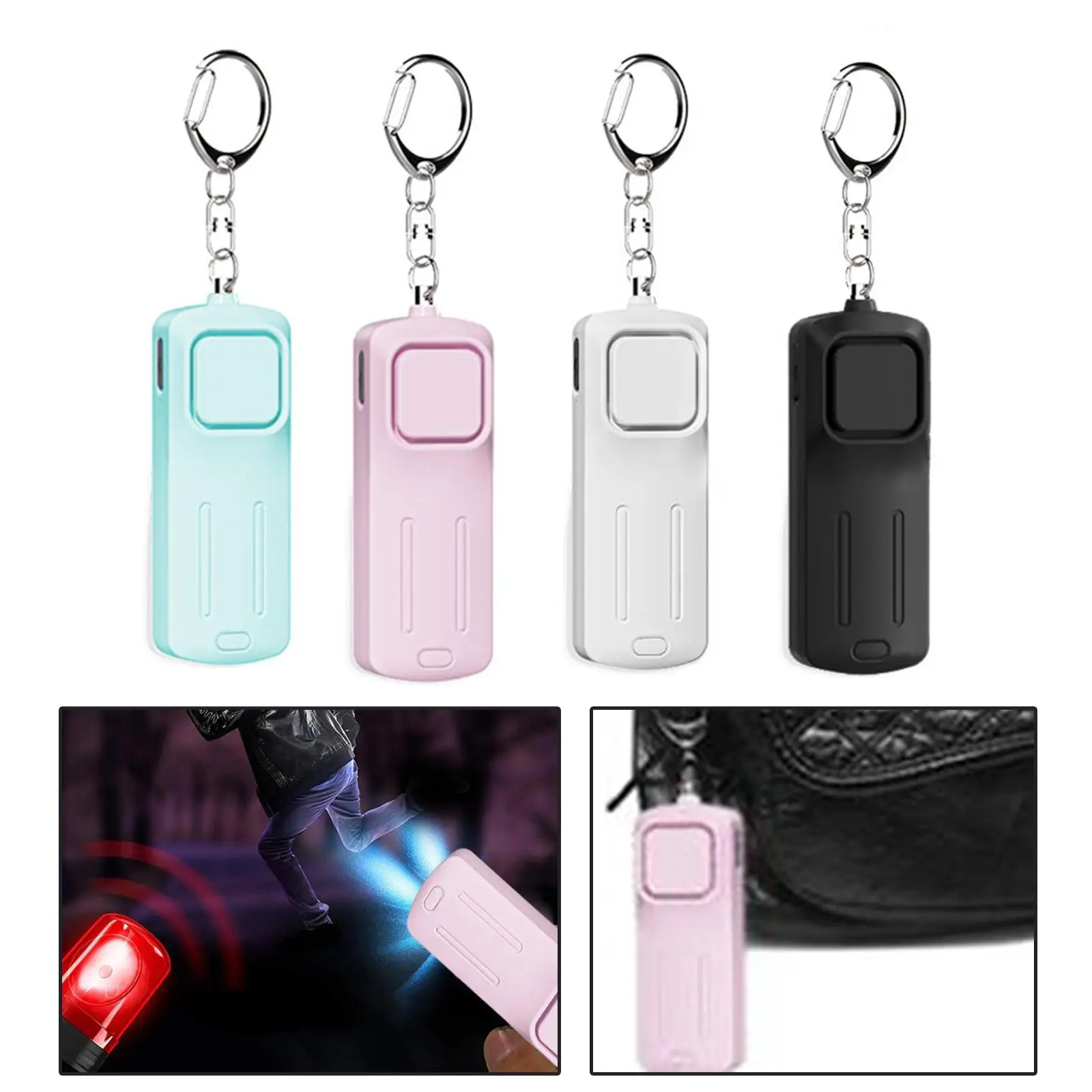 Personal , 130dB Loud with LED Flashlight Alarm for Attacks Men