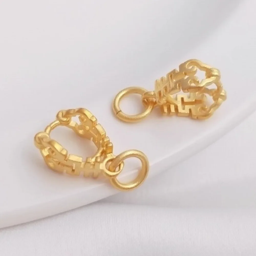 

Вьетнамский песок, золото, счастливый персонаж, пряжка с семенами дыни, безопасная пряжка, ручная работа, сделай сам, бублик, кулон, зажим, пряжка, ювелирные аксессуары