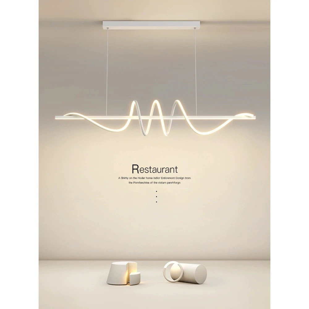 Simple Led Pendant Lights Modern Hotel Homestay Restaurant Bedroom Long Chandelier Modern Home Interior Decor Lighting Lamps