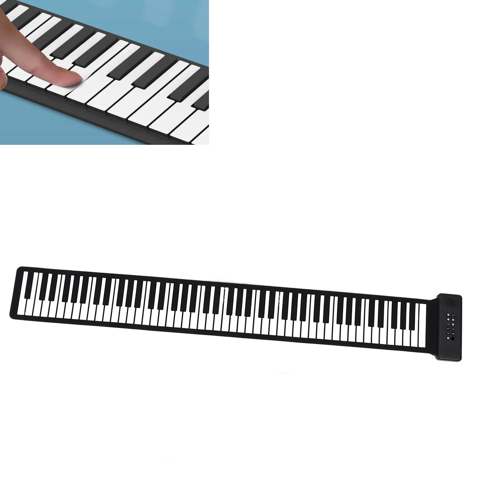 

88-клавишная фортепианная клавиатура, портативная перезаряжаемая складная электронная клавиатура с функцией акулода динамика, фортепиано