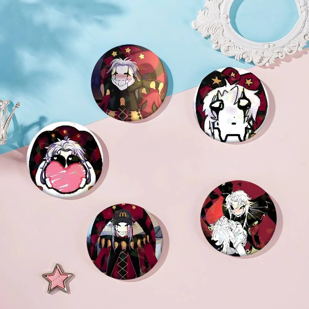 Game The Freak C-circus P-ierrot Creative Anime Series Enamel Pins Badge Metal Brooch for Bag Clothes Decor