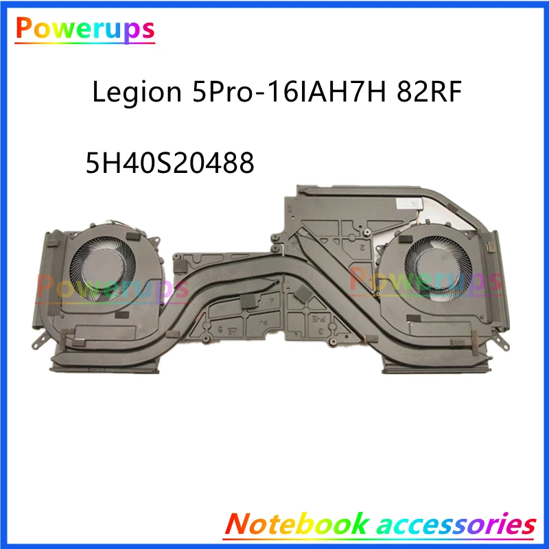 New Original Laptop CPU/GPU Cooler Heatsink&Fan For Lenovo Legion 5 Pro-16IAH7H 82RF Y9000P 2022 5H40S20488 5H40S20515 RTX30