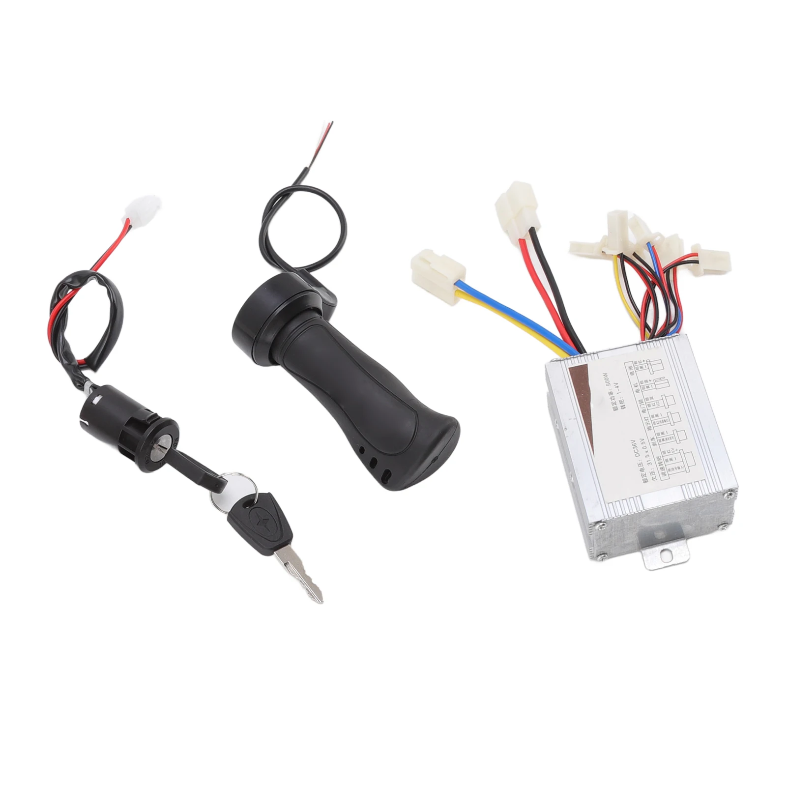 

Контроллер скорости для электровелосипеда 36В 500Вт с ручкой газа и электрическим замком для электросамоката и трицикла