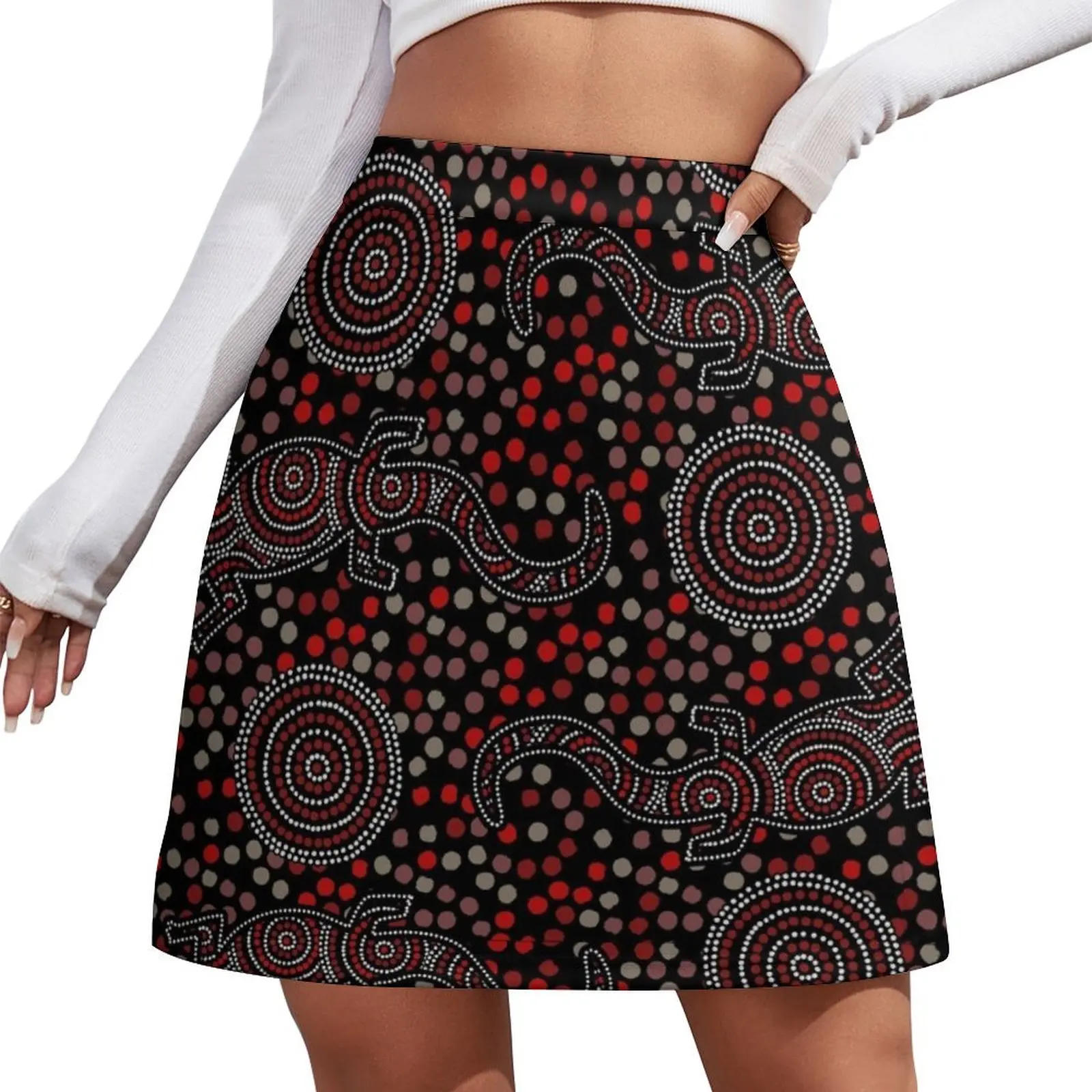 Aboriginal art Mini Skirt womans clothing skirt set kawaii skirt women's 2026 trend