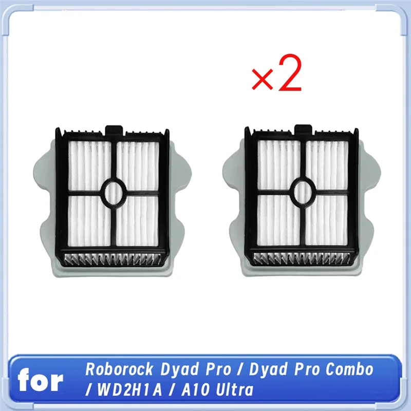 2 шт. фильтр для пылесоса Roborock Dyad Pro/Didad Pro Combo/WD2H1A/A10 Ultra, аксессуары, запасные части-A77G