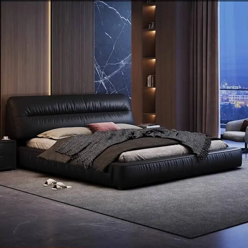 

Black White Double Bed Gray European Australia Storage Lit Luxe Double Bed Japanese Modern Cloud Camas De Dormitorio Furniture