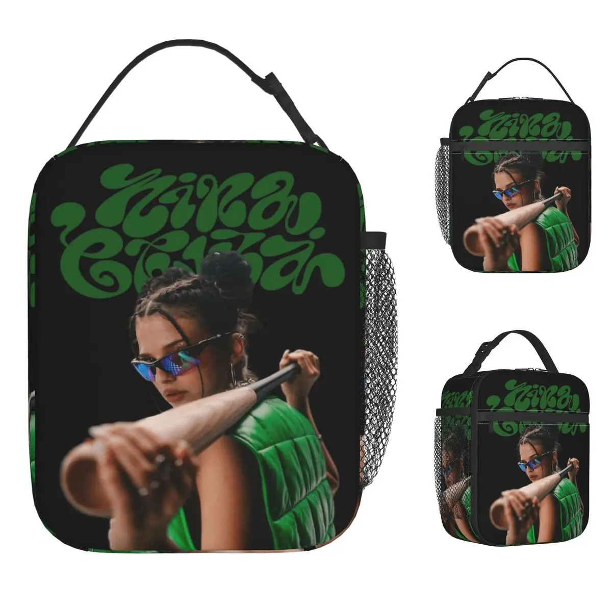 

Сумка для обеда Nina Chuba для ребенка, ланч-бокс с принтом песен, эстетичная офисная сумка-холодильник, портативная сумка-тоут Оксфорд, сумки для еды