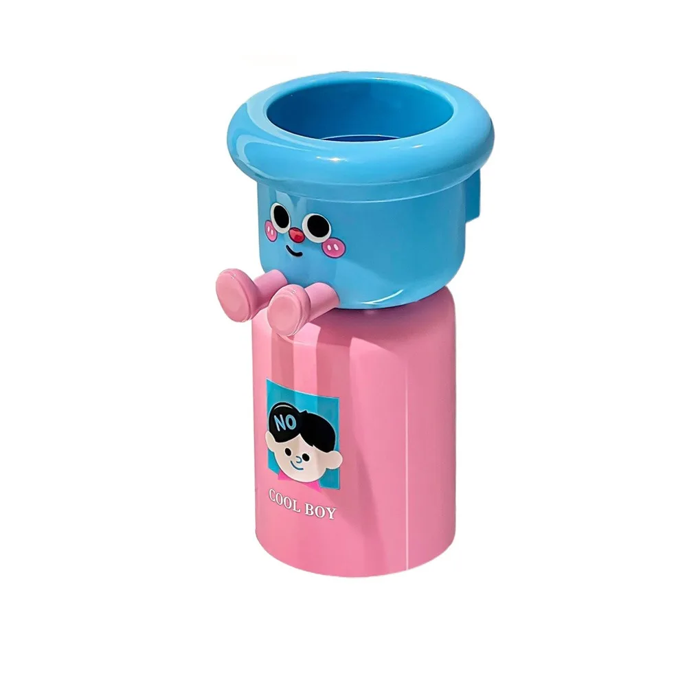 

Dopamine Magnetic Toothbrush Cup Holder Punch Free Wall Mounted Cute Toothbrush Holder Decorative with Mouthwash Cup