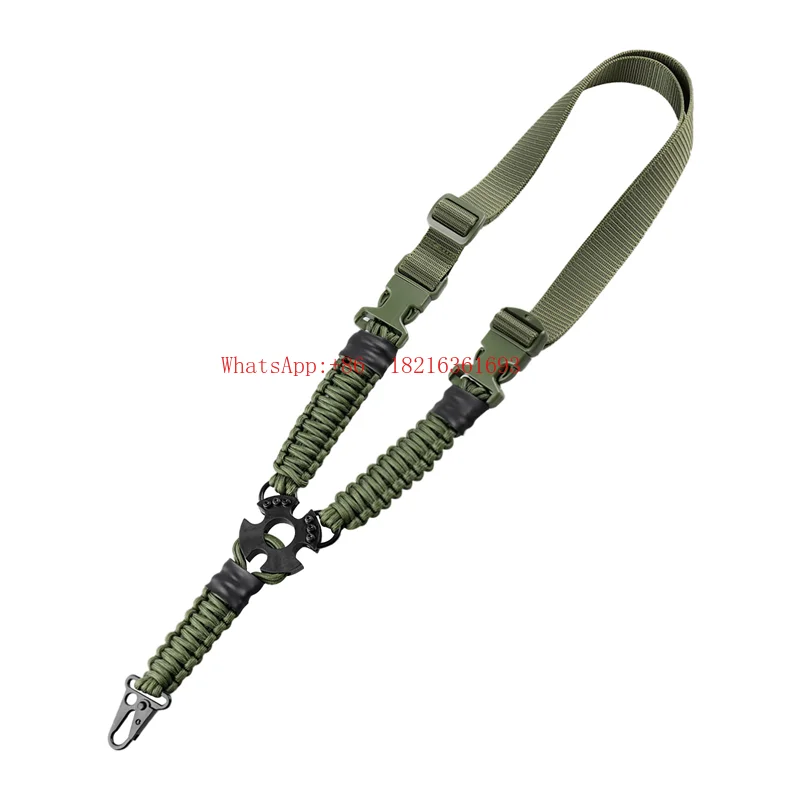 Vertical Single Point Strap Military Fan Outdoor American Braided Umbrella Rope, Multi-functional Tactical Gun Rope