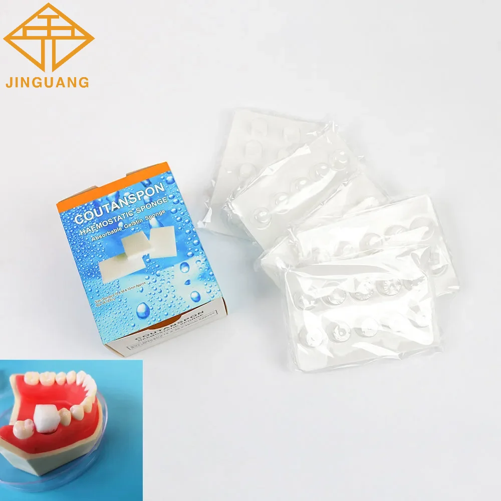 

2 x 50pcs/box Dental Medical Hemostatic Sponge Wound Hemostatic Gelatin Sponge Oral Cotton Roll Dental Clinic Consumables