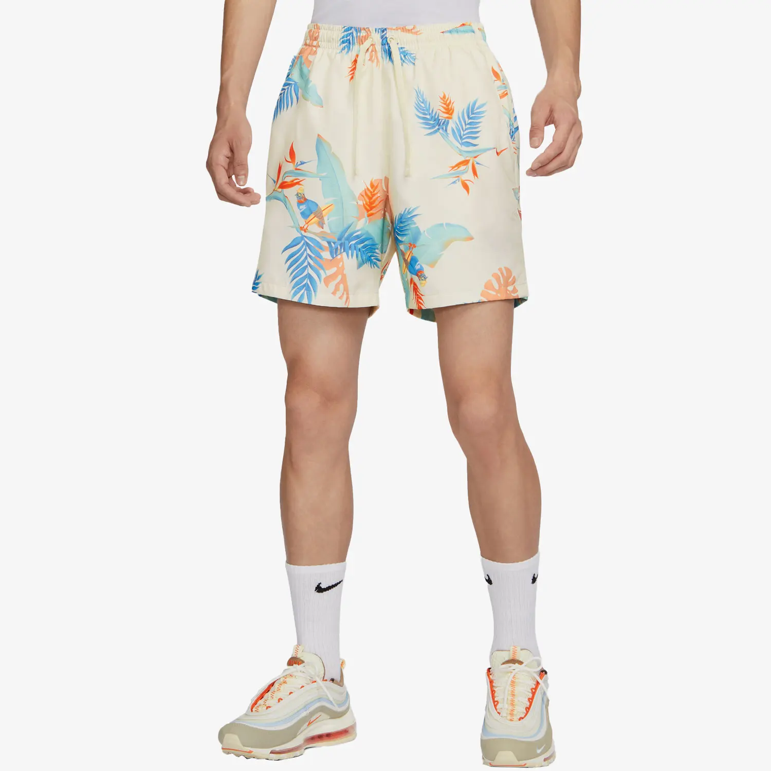 

Nike Authentic Summer Printed Loose Breathable Casual Mens Sports Shorts FQ0350-110