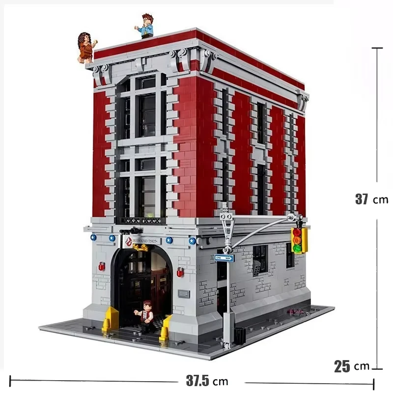 4634pcs Ghostbusters Firehouse Headquarters Building Blocks Bricks Set Kids Adult Birthday Gift Compatible 75827 view 4