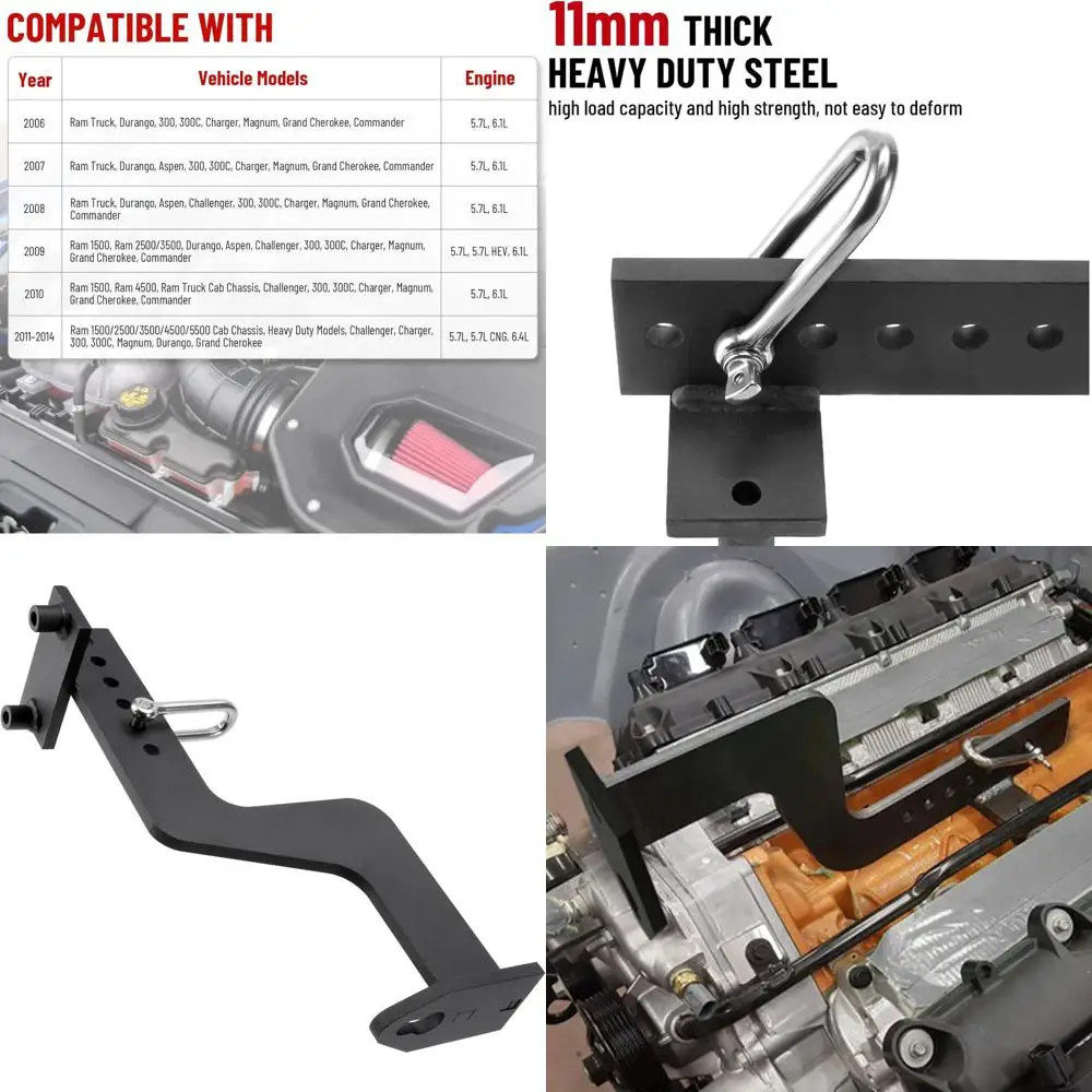 

Universal Engine Lifting Bar, Engine Transverse Stand Bracket Compatible with 3rd Gen HEMI Engine 5.7L/6.1L/6.4L (2006-2014 Mode
