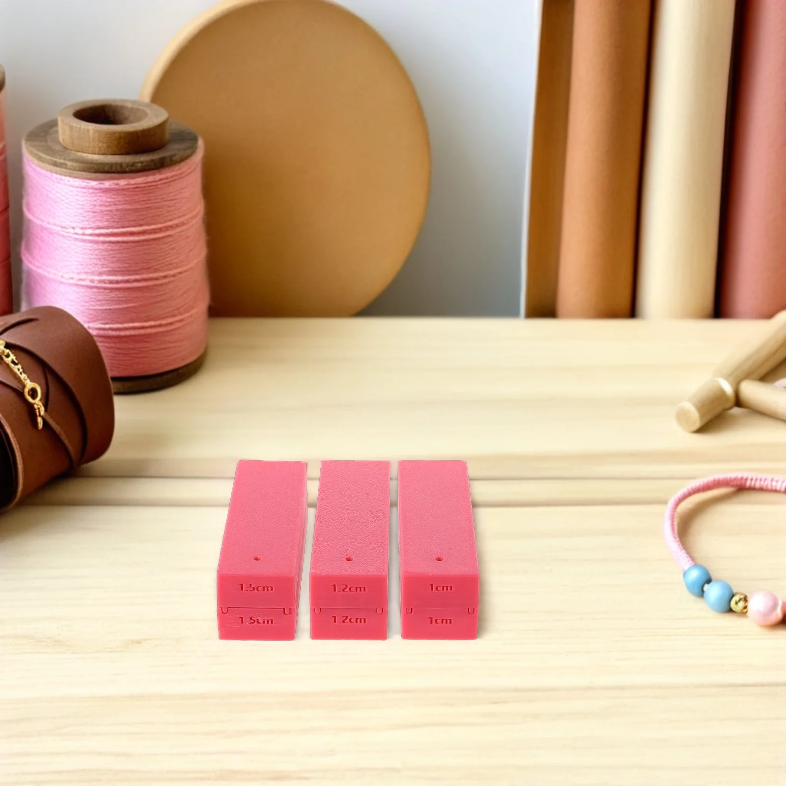 

3Pcs Clay Bead Roller Mold 10Mm 12Mm 15Mm with Bead Hole Maker for Polymer Air Dry Clay Jewelry Making Tools Craft DIY