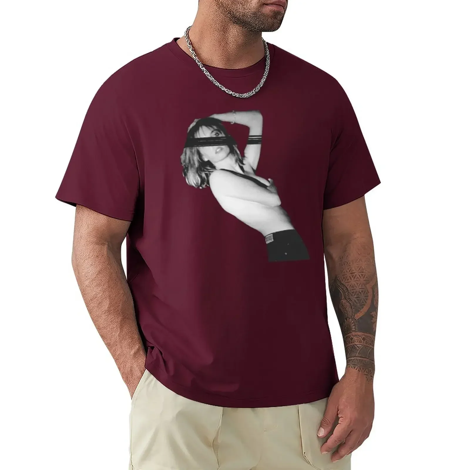 Cheavyweight streetwear anime  clothes New Arrival Round Collar fashion manga maya hawke vintage oversizeds mens t shirt graphic image 2