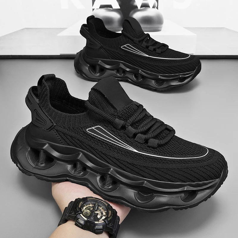 

‌Men's Summer Mesh Casual Non-slip Outdoor Hiking Running Sneakers, Lightweight Soft-sole Anti-slip Men's Footwear‌ Fly Woven