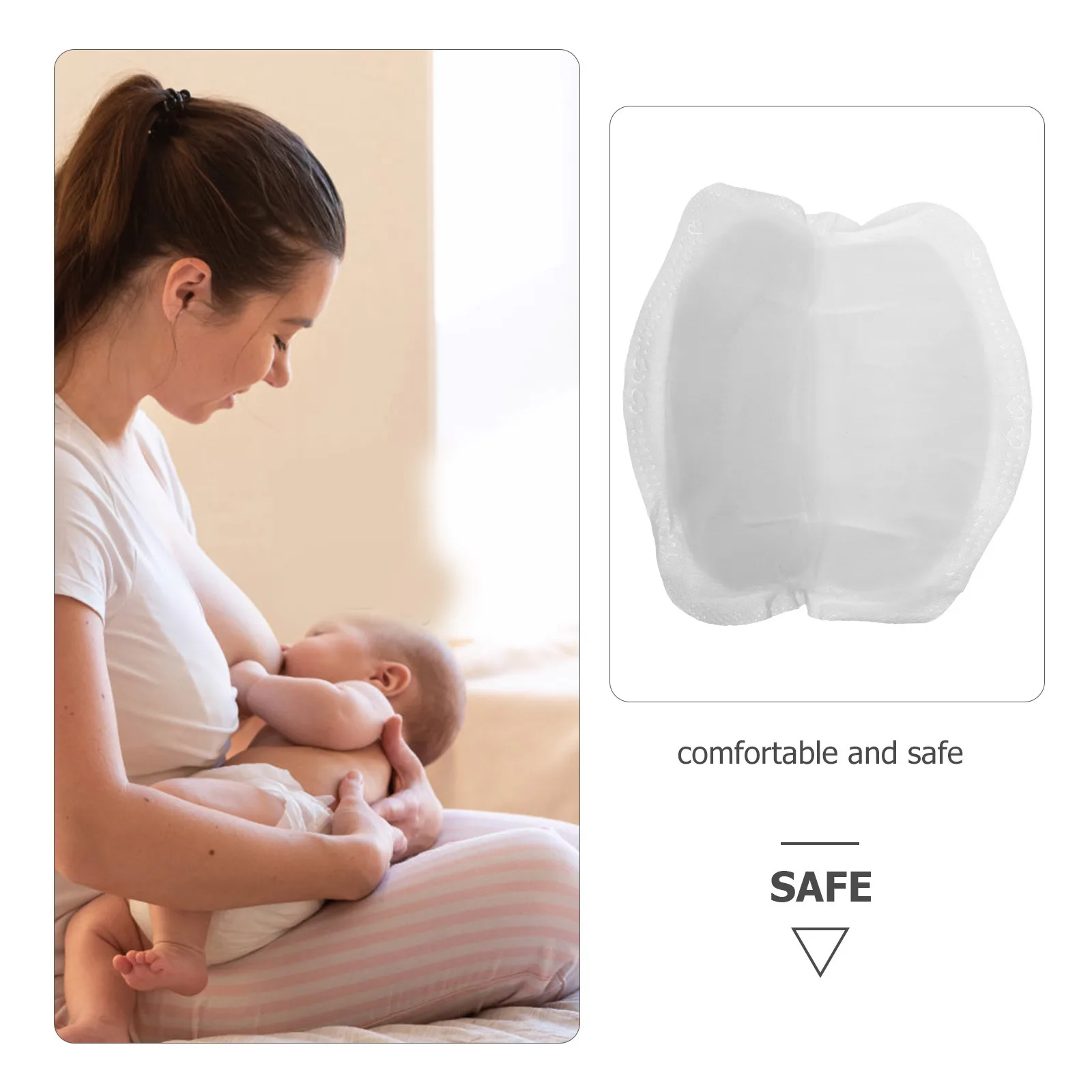 

48Pcs Breathable Disposable Breastfeeding Pads Comfortable Supple Breast Pads for Women Anti-Overflow Nursing Care
