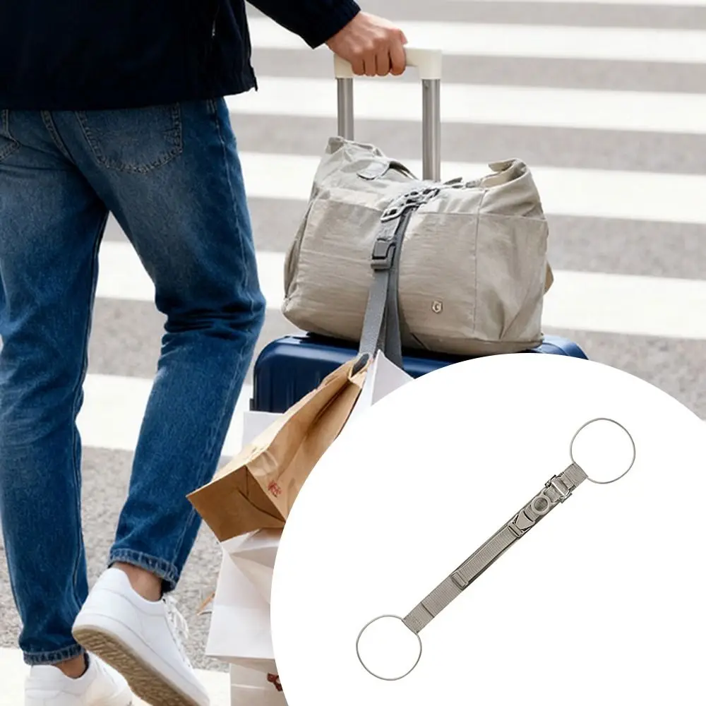 Fixed Adjustable Luggage Strap Anti-lost Multifunctional Luggage Packing Belt Nylon Lock Buckle Suitcase Belt