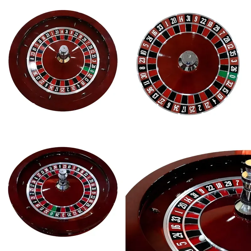 for YH 32 Inch Reddish Brown Solid Wood Russian Roulette Game Table Entertainment