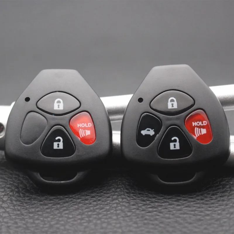 2/3/4 Buttons Car Remote key shell Fob For Toyota Camry Corolla Avalon Venza Reiz RAV4 Crown No Blade key Case