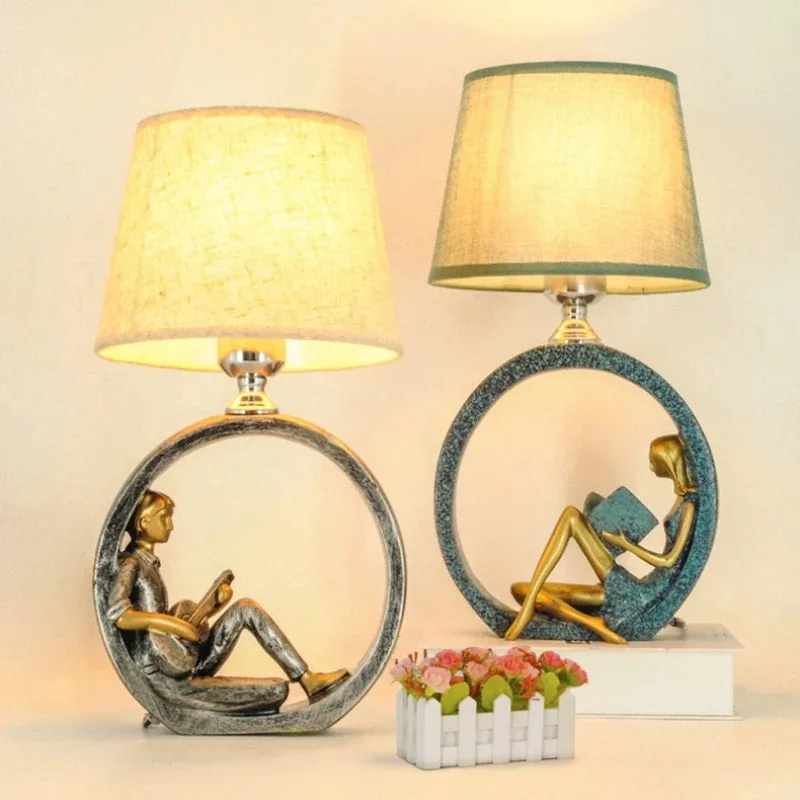 

Study Bedside Lamp Reading Girl Table Lamp Guitar Boy Standing Desk Light for Bedroom Light Fixtures Luminaire Nordic Home Decor