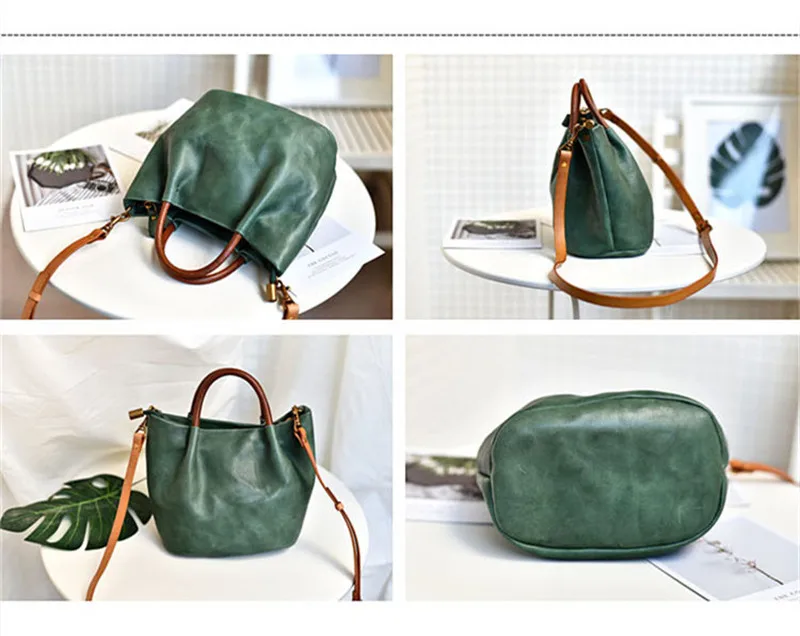 Vintage Mode Echt Leer Vrouwen Kleine Handtassen Casual Designer Luxe Echte Koeienhuid Vrouwelijke Leuke Schouder Crossbody Tassen