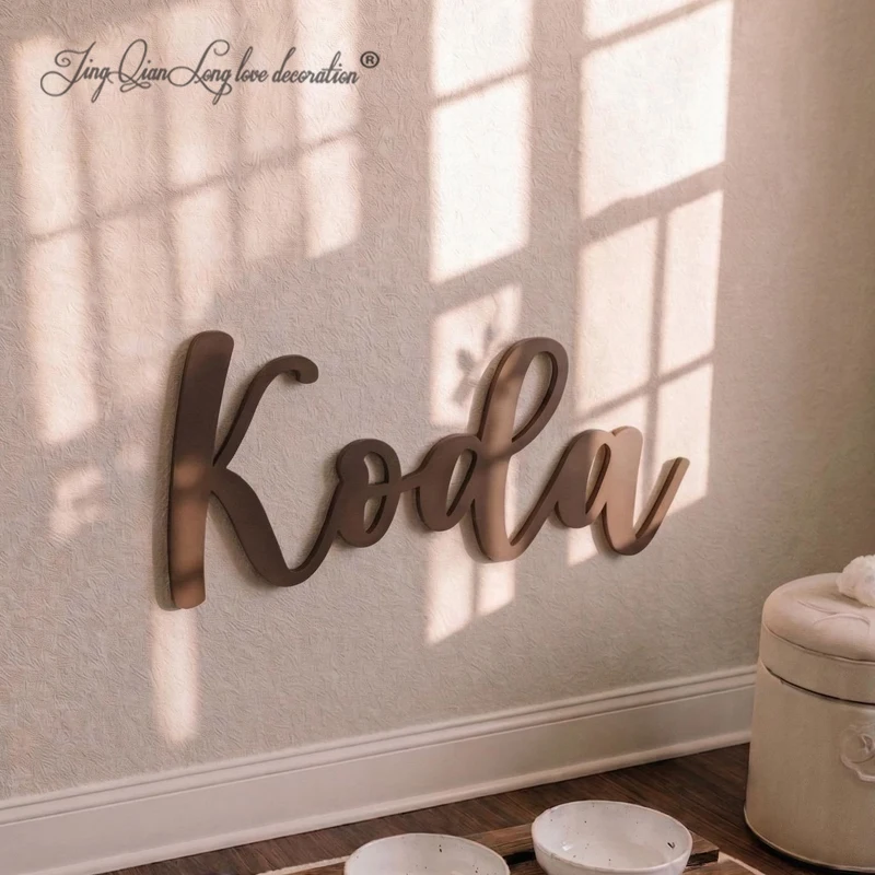 Custom Personalized Nursery Name Sign, Wooden Baby Name Decor