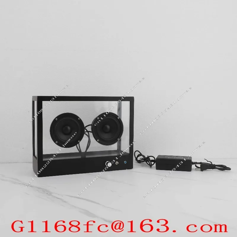 Modern Transparent Metal Audio Subwoofer Living Room Home Desktop Ornament Computer Wireless Bluetooth Speaker Ornament